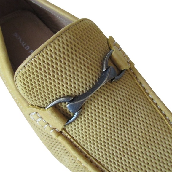 Donald Pliner Dorion Driving Loafer 9.5 Mustard Yellow Leather Office Brazil main image 10